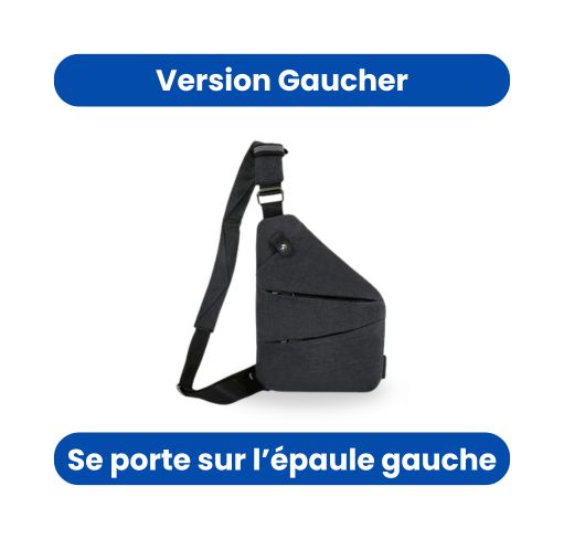 Sac bandoulière sécurisé et discret