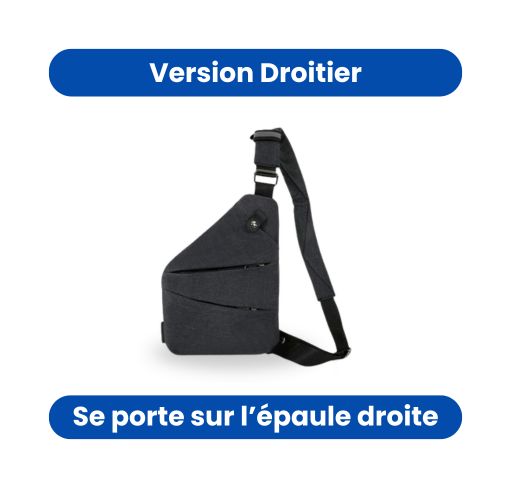 Sac bandoulière sécurisé et discret